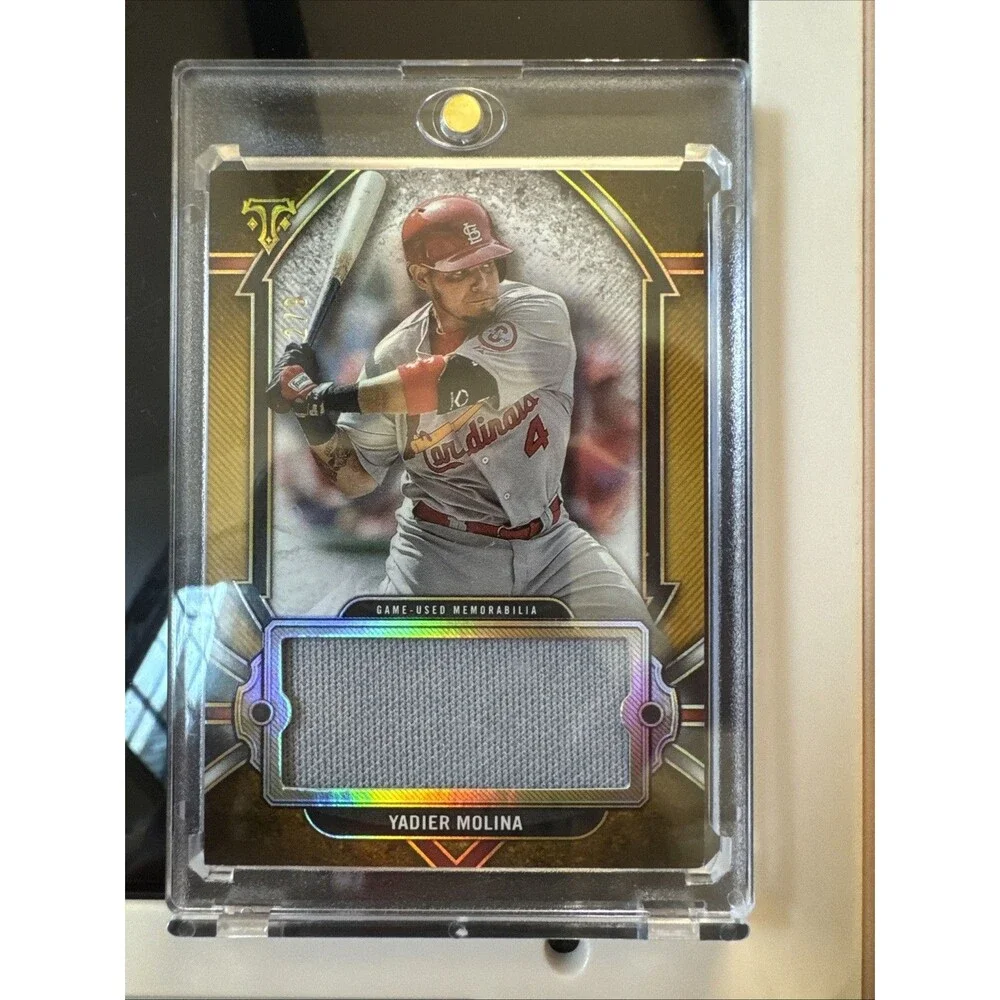 2024 Topps Triple Threads Gold Yadier Molina #SJR-YM 2/9 Jumbo Patch Game Used